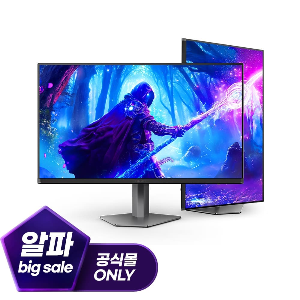 알파스캔 에이건 AGON 276QZD2 QHD OLED 240Hz 프리싱크 HDR 게이밍 무결점 27인치 모니터