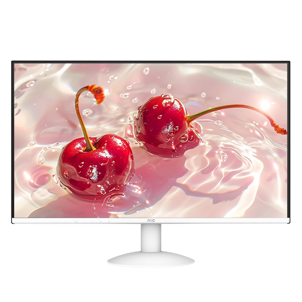 알파스캔 27인치 화이트 모니터 AOC 27B30H3 4면 보더리스 IPS 120Hz 시력보호 무결점 사무용