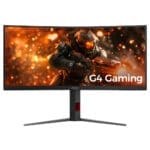 알파스캔 34인치 게이밍 모니터 AOC CU34G4 게이밍 180Hz 울트라와이드 WQHD 프리싱크 AI HDR 400 무결점 모니터 CU34G4_01